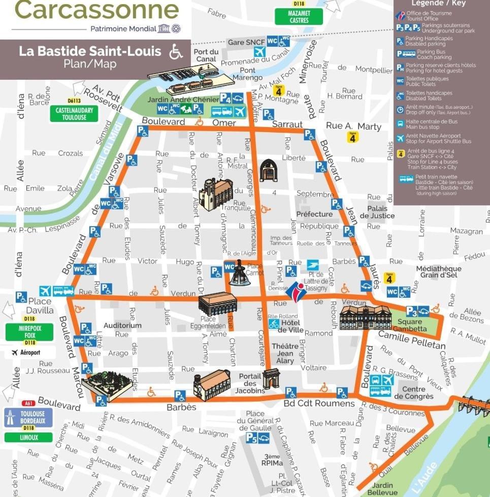La Maison De Camille Climatisation Parking Prive Wifi Каркассон Экстерьер фото
